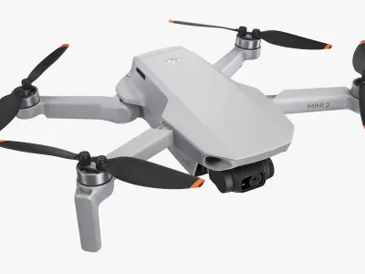 DJI Mini 2 Quadcopter 3D model
