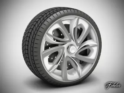 Citroen GT wheel 3D model