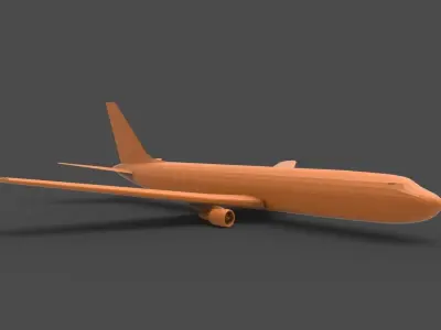 Boeing 767 3D print model