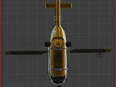 Helicopters helicopter flying in sky Low-poly 3D model