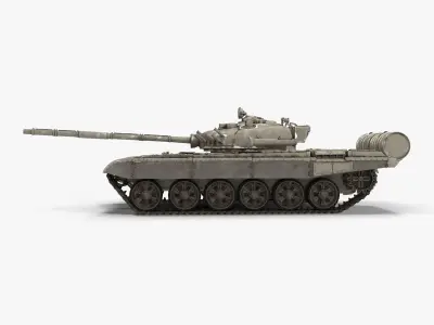 T-72 Main Battle Tank 3D model