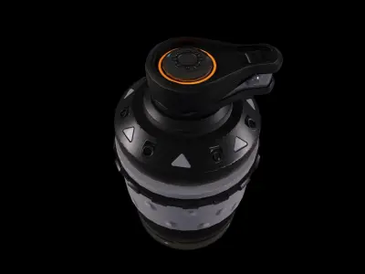 Sci - fi Grenade - Game Ready - Low Poly - PBR 3D Model  Low-poly 3D model