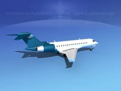Global Express 8000 V07 3D model