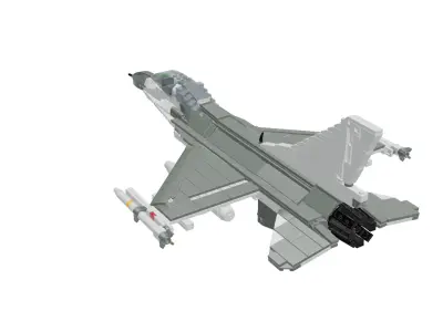 MocBricks3D - Lego F-16 Fighting Falcon 3D print model