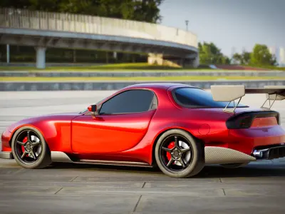 Mazda RX-7 Tuned Free 3D model