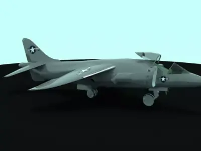 Harrier fighter jet 3D model
