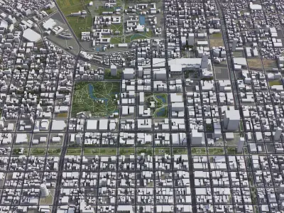 Sapporo Low-poly 3D model