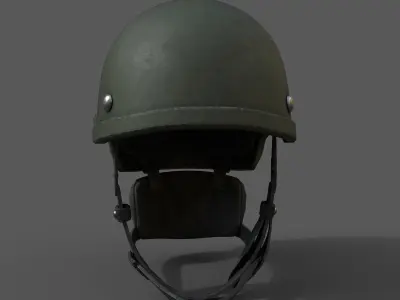 Helmet military Scifi very  Low-poly 3D model