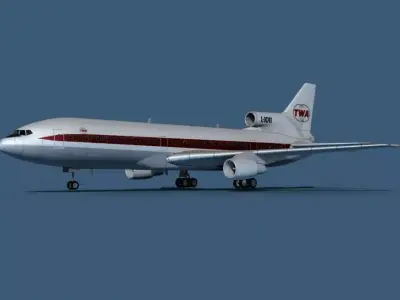 Lockheed L-1011-50 Trans World 1 3D model