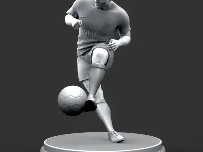 FootBall Player 3D Printable Free Free 3D print model