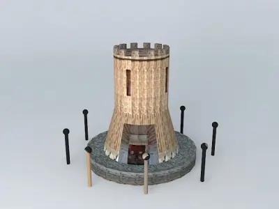 Small castle 3D model