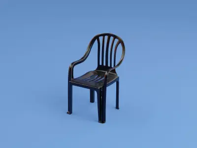 garden chair Free low-poly 3D model