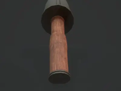Stielhandgranate Grenade - Models and Textures Low-poly Low-poly 3D model