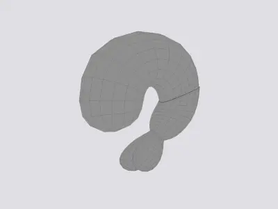 Peeled Shrimp Low-poly 3D model