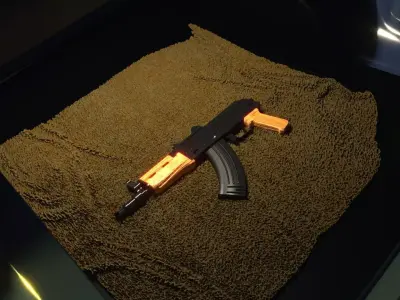 AK-47 Micro Draco Pistol 3D model