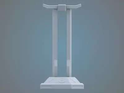 Cyber Station Headset Pedestal - Minimalist Stand PM-54 3D print model