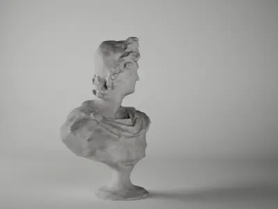 Apollo marble bust 3D model