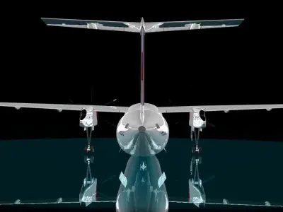 Air france Regional dash 8-400 3D model