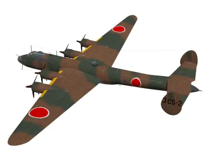 Nakajima G5N Shinzan 3D model