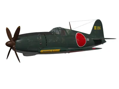 Mitsubishi J2M5 RAIDEN 3D model
