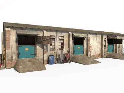 Old Horse Stable 3D model