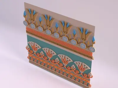 Egyptian Symbols - 051 Low-poly 3D model