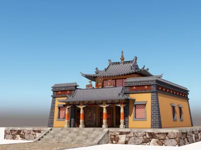 TIBET TEMPLE 3D model