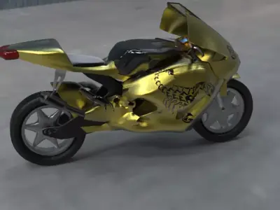 3D Heavy Bike Scorpion edition  3D model