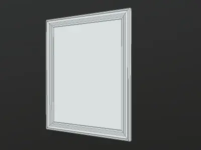 Old Portrait Painting of Witch Low-poly 3D model