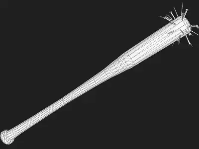 Baseball Bat Weapon 03 Low-poly 3D model