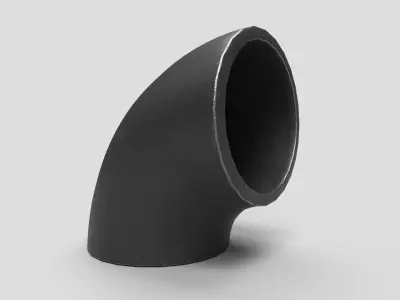 Elbow Pipe Short Radius 3 inches 3D model