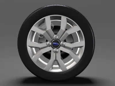 Subaru Justy RS wheel 2017 3D model
