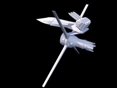 Jet Engine Powered Stealth Fighter Aircraft 3D Model 3D model