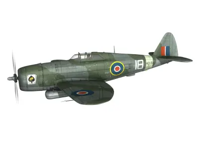 Republic P-47D Thunderbolt MK I - HD154 3D model