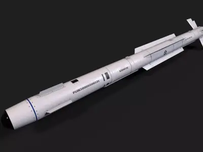 pl10 air to air missile Low-poly 3D model