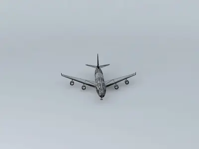 Plane in Viracopos 3D model