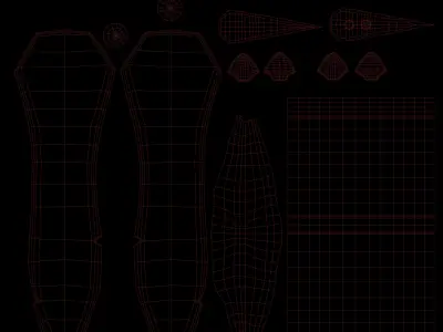 A MEDIEVAL GAMING SWORD Low-poly 3D model