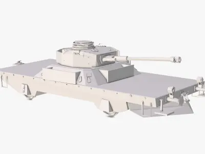 Tank Low Poly 3D model