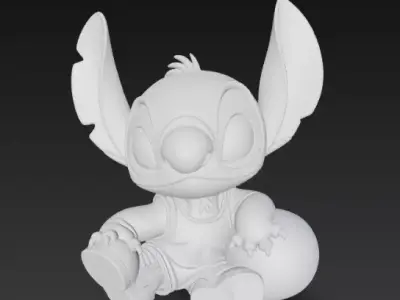 Stitch - basketball 3D print model