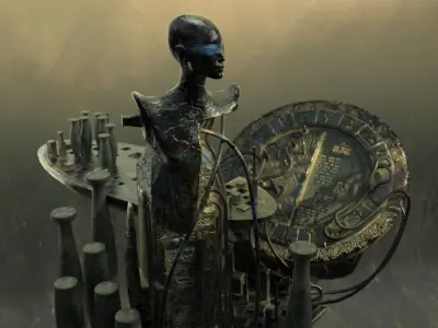 Vintage SciFi pack VOL 1 Enigmatic Ancient Stone Low-poly 3D model