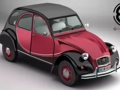 Citroen 2CV6 Charleston 3D model