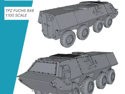 TPz Fuchs 8x8 Bundeswehr 3D print model