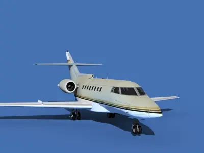 Hawker Siddley 1000 V03 3D model