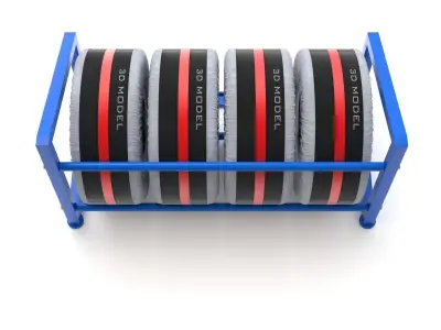 Spare Car Tyre Wheel Storage and Carry Bag Cover 3D model