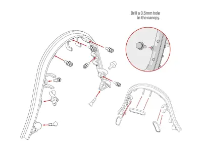  Canopy frame for TAMIYA F4U-1A and F4U-1D Corsair 3D print model