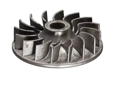 Rusty Engine Flywheel 3D model