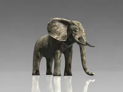 Angkor Hindu statues pack collection Low-poly 3D model