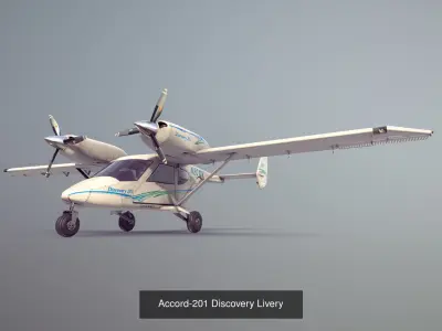 Accord-201 with four liveries 3D Model Collection