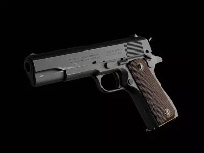 1911A1 Low-poly 3D model