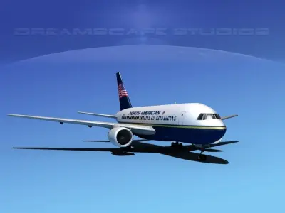 Boeing 767-100 North American 3D model